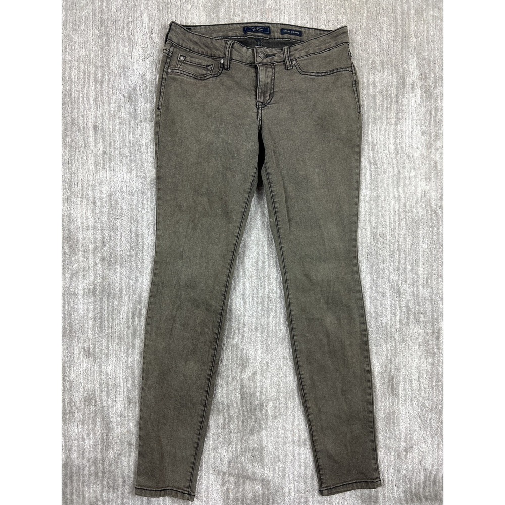 Jessica Simpson Jegging Women 29 Gray Kiss Me Mid Rise Skinny Faded Olive‎ Denim